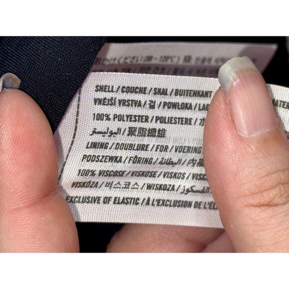 Abercrombie & Fitch Black White Floral Sleeveless Side Slit Maxi Dress Womens S - Picture 4 of 10